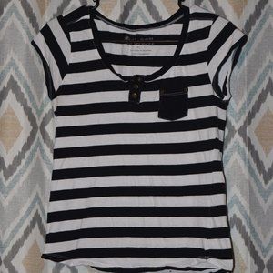 Black and white striped shirt